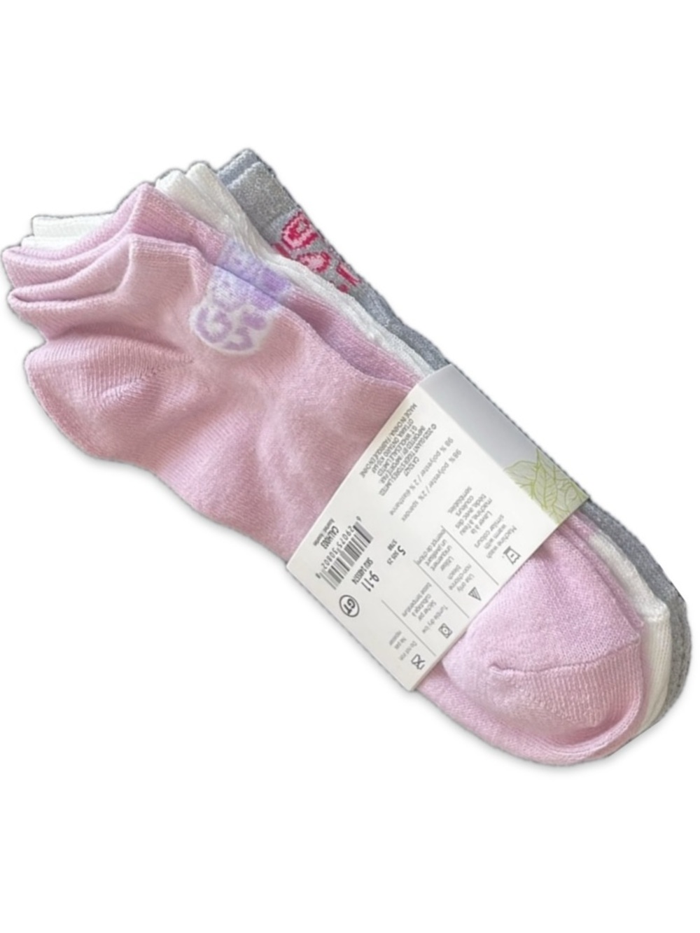 Carisma Good Vibes Low Cut Ankle Socks 3 Pack Size 9-11 NWT